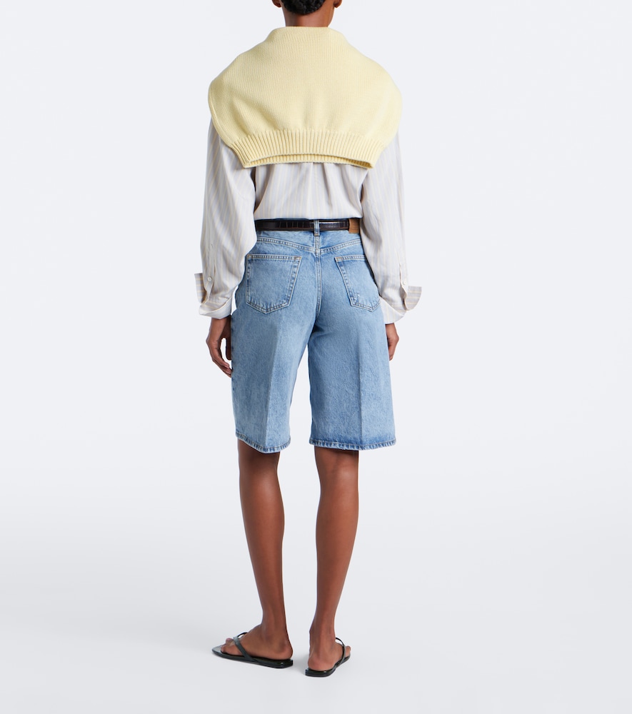 Denim Bermuda Shorts