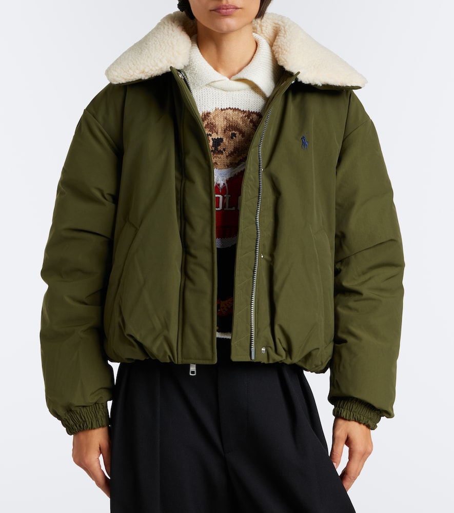 Polo Ralph Lauren Teddy-Trimmed Technical Down Jacket