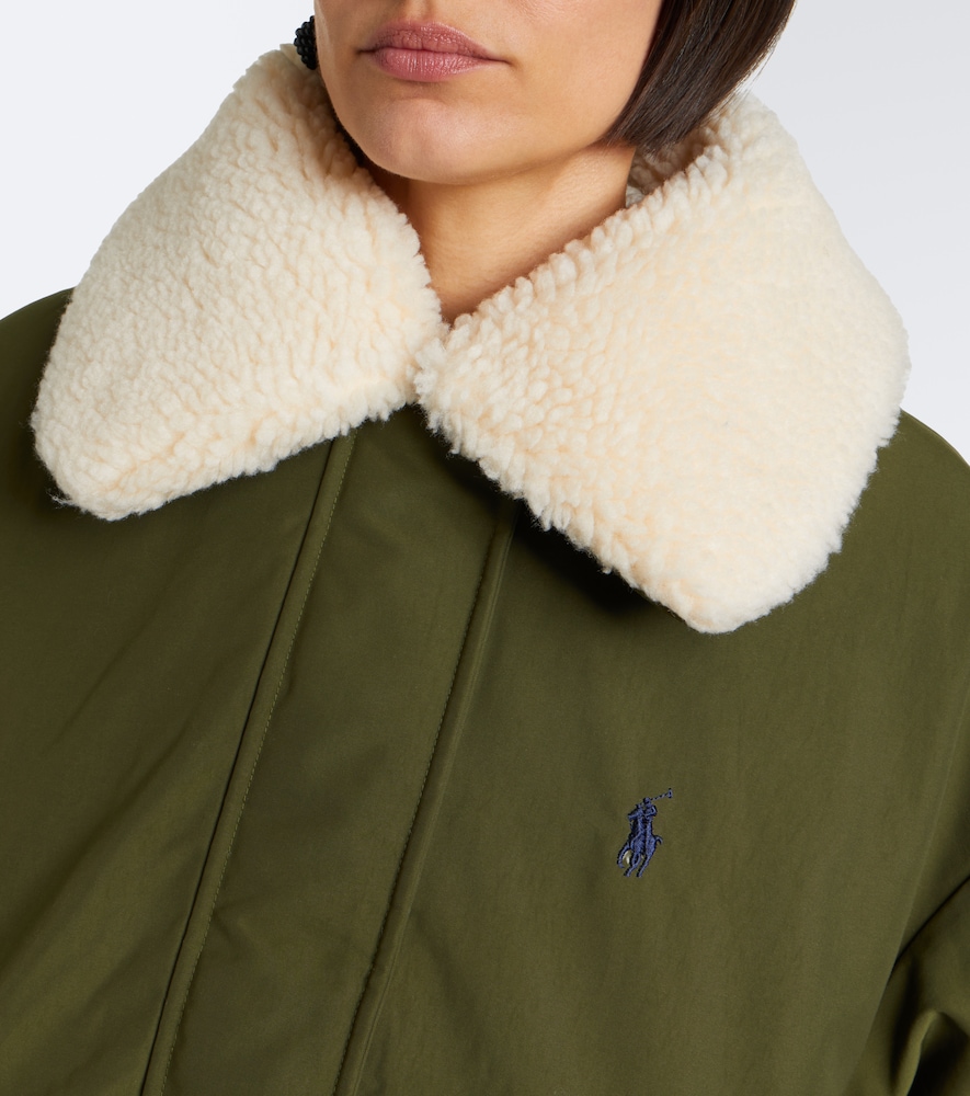 Polo Ralph Lauren Teddy-Trimmed Technical Down Jacket