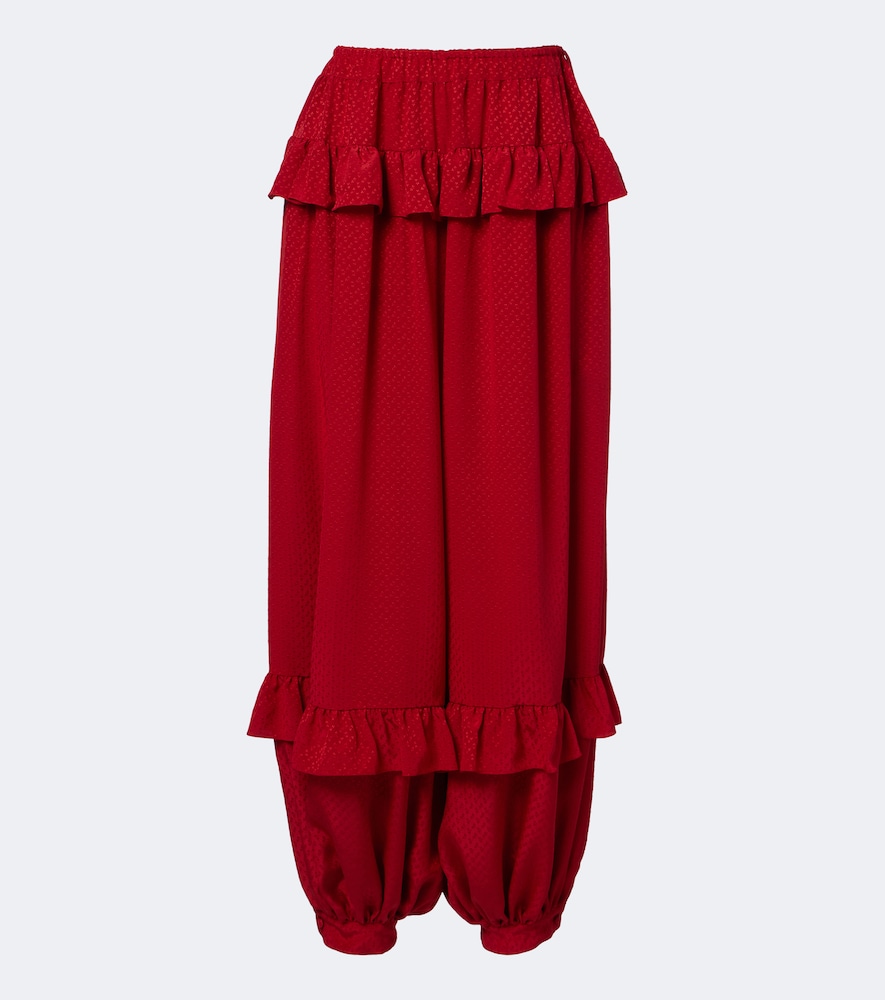 Chloé Pantaloni in jacquard di seta