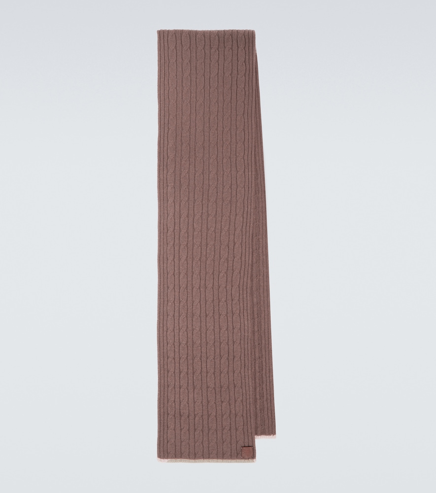 Sciarpa in cashmere a trecce