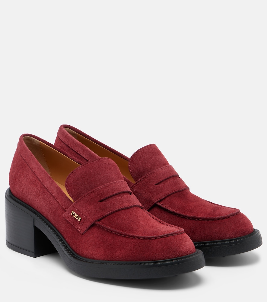 Pumps mocassino in suede