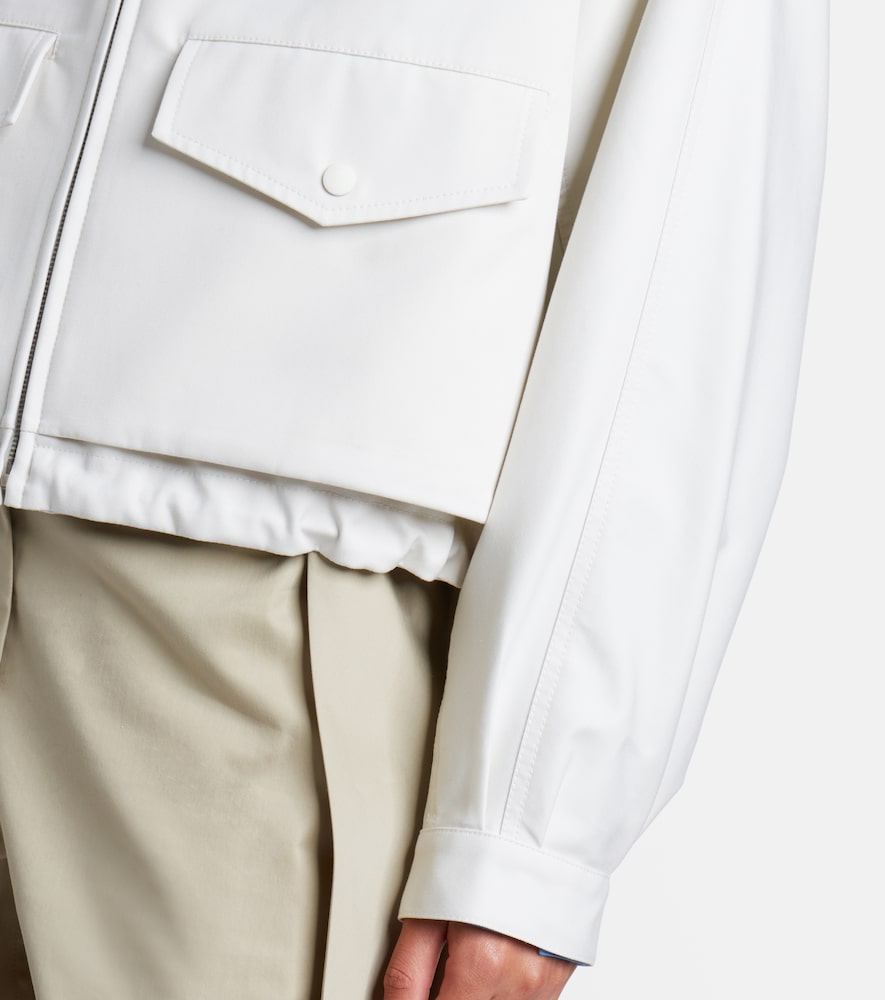 Cotton And Silk Gabardine Jacket
