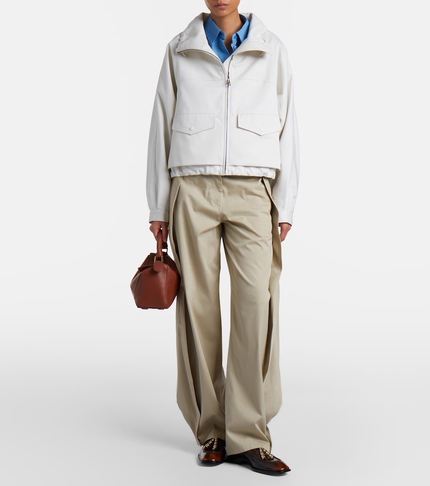 Cotton And Silk Gabardine Jacket