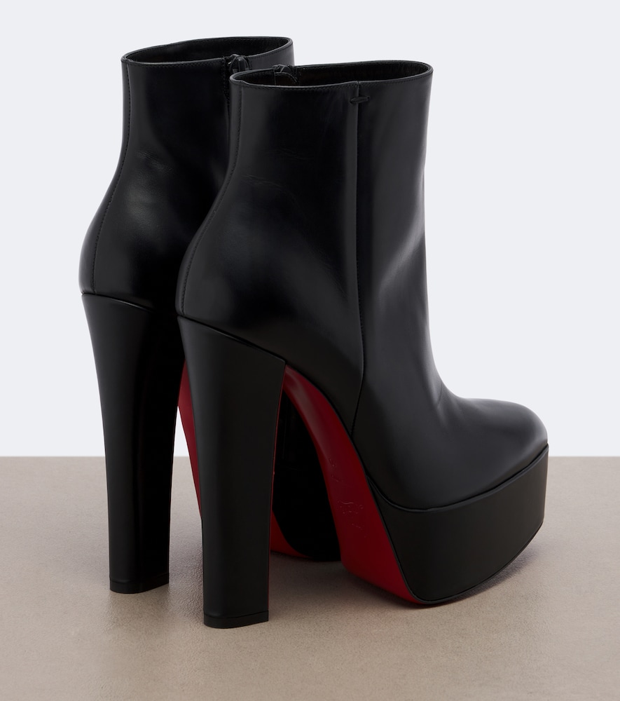 Jenna Leather Platform Ankle Boots