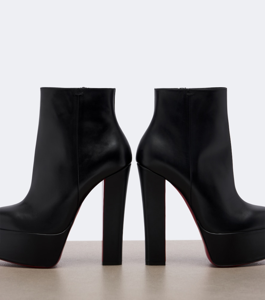 Jenna Leather Platform Ankle Boots