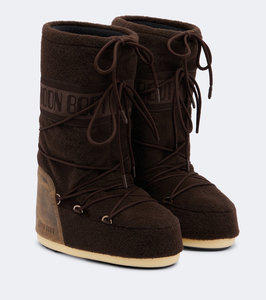 Schneestiefel Icon mit Leder