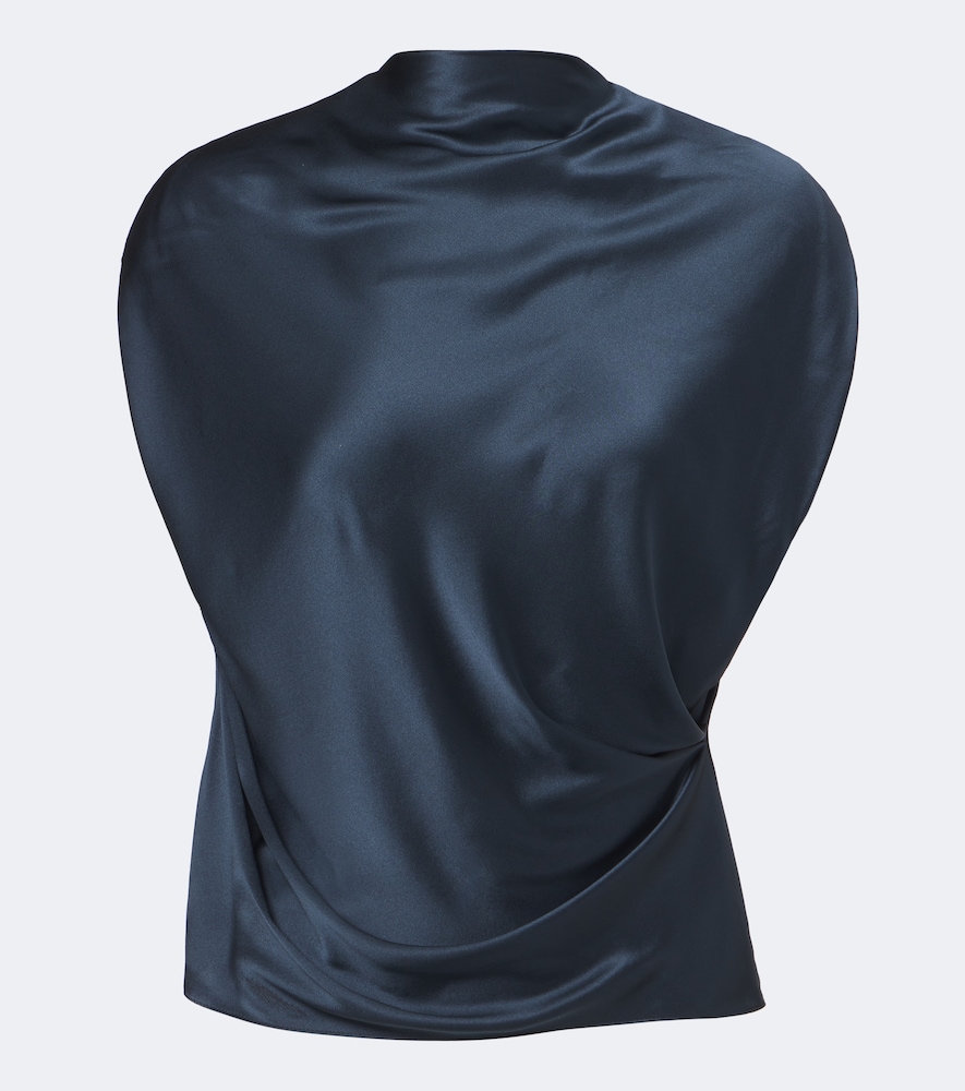 Top in charmeuse di seta