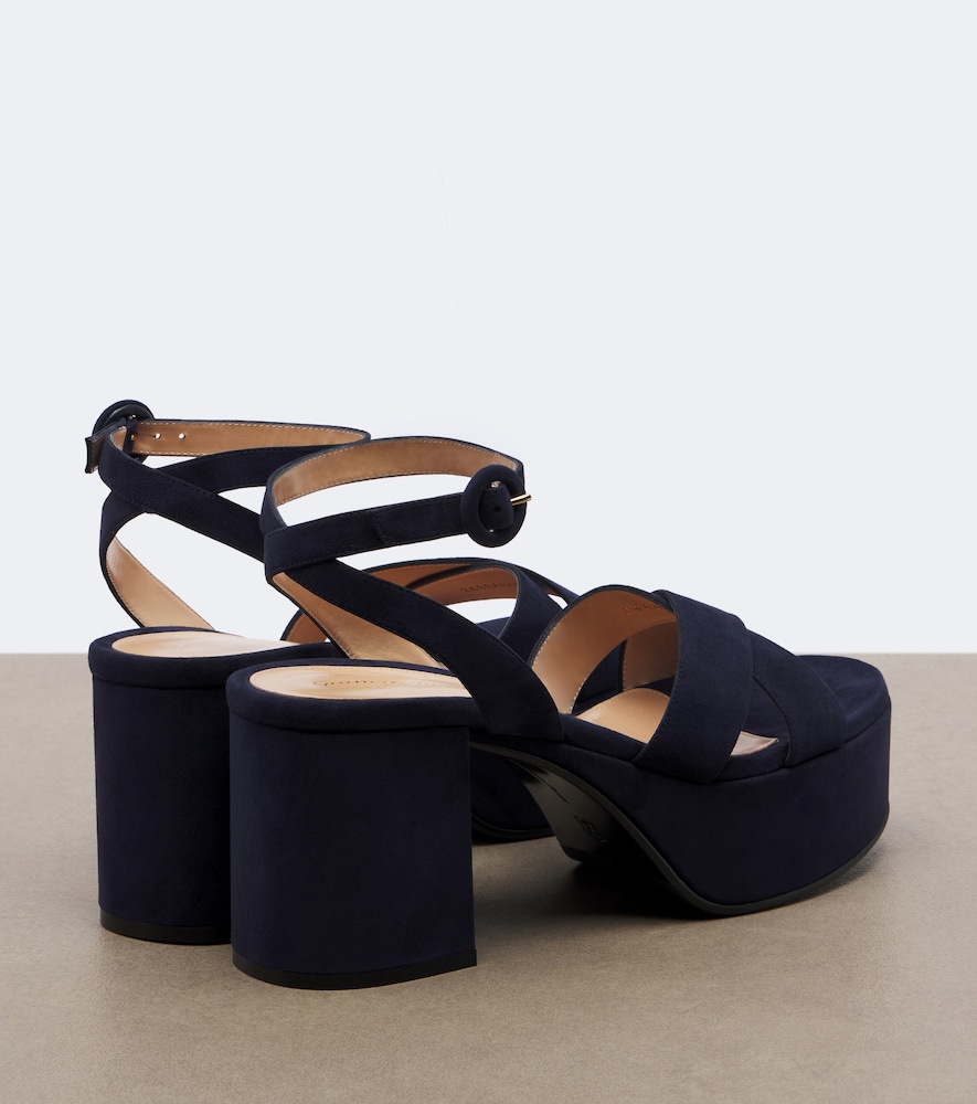 Sabrina Suede Platform Sandals