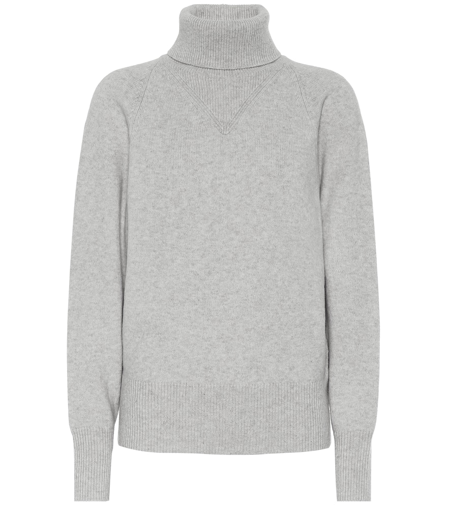 Click to view more detailed imagery on our partner's website Joseph Ribbed Roll-Neck Wool-Blend Sweater In Grey