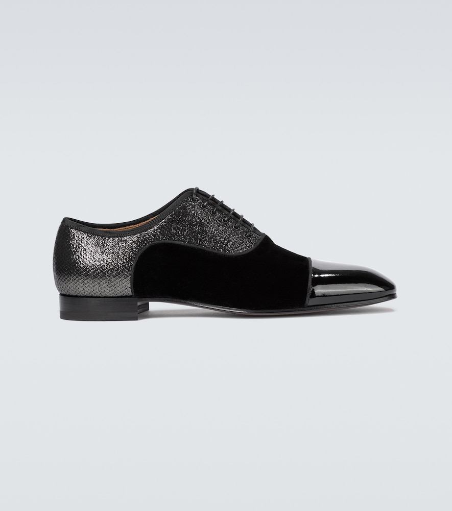 Greggo Orlato velvet Derby shoes 