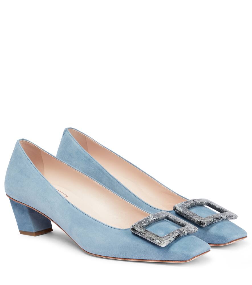 Belle Vivier suede p...