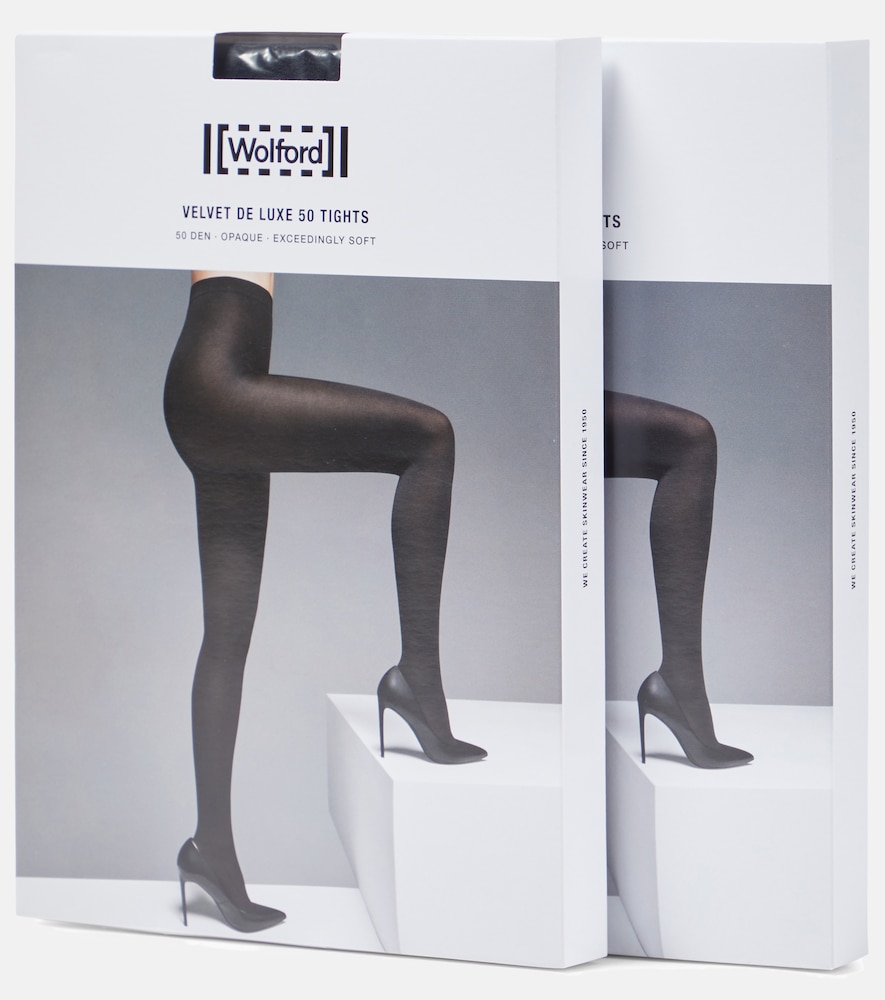 Wolford Velvet De Luxe 50 set of 2 tights