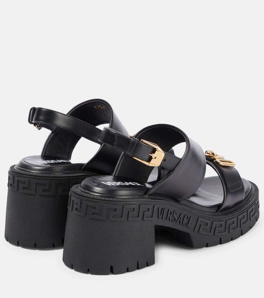 Versace Black Medusa Biggie Heeled Sandals ModeSens