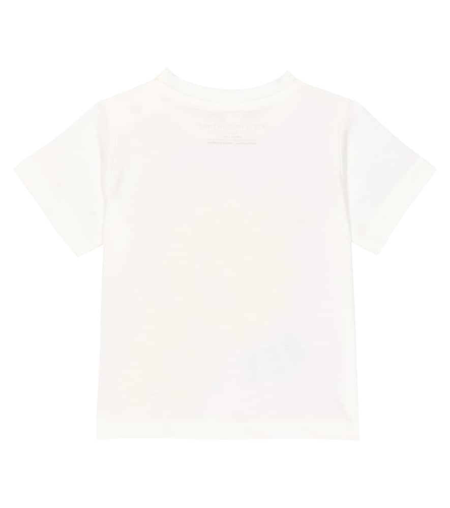 Shop Stella Mccartney Baby Printed Cotton Jersey T-shirt In White