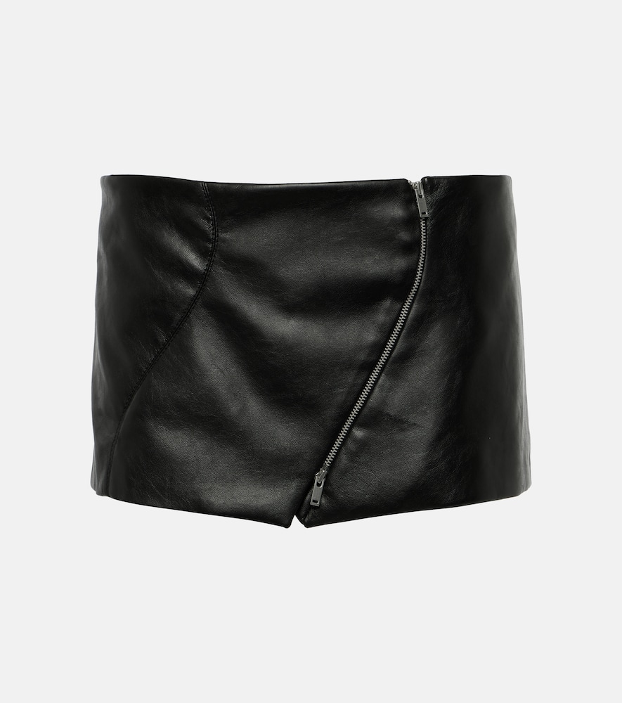 Zip-detail miniskirt