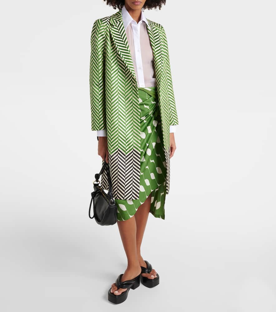 Dries Van Noten Silk And Cotton Shirt In White