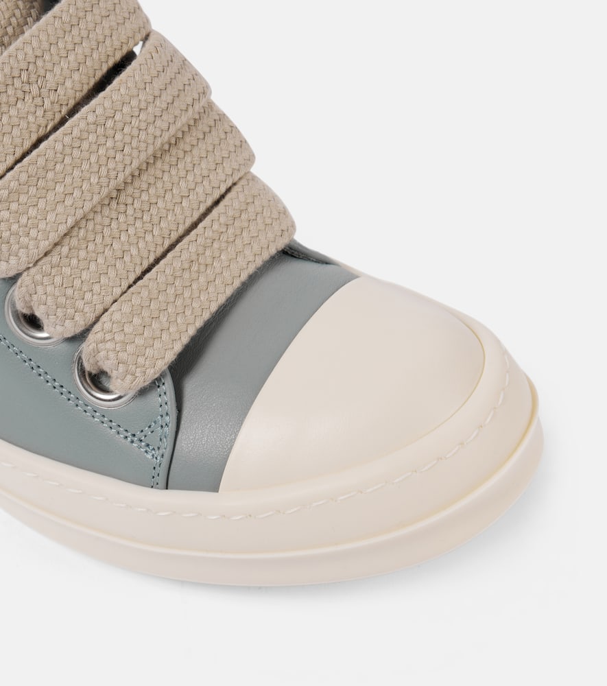 RICK OWENS JUMBO LACE LEATHER SNEAKERS