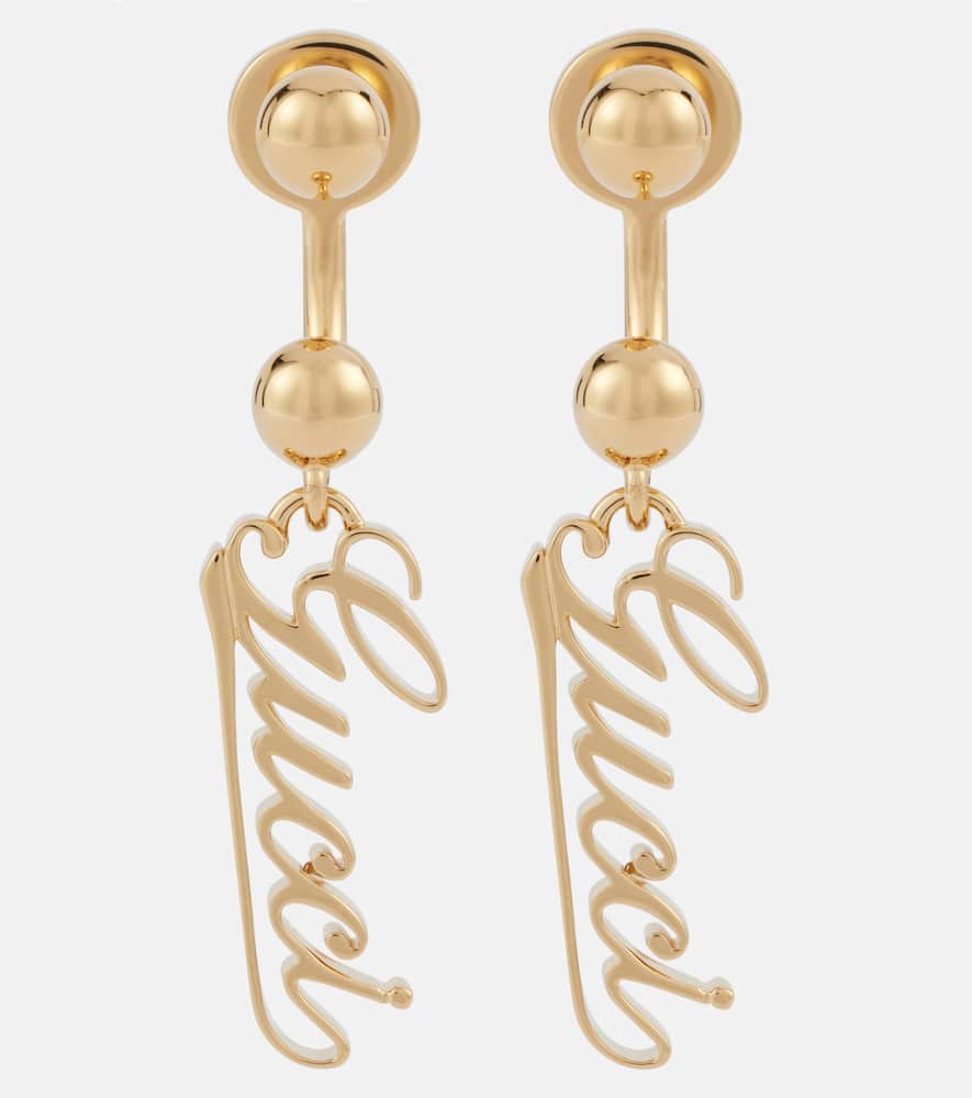 Gucci Gucci Script drop earrings