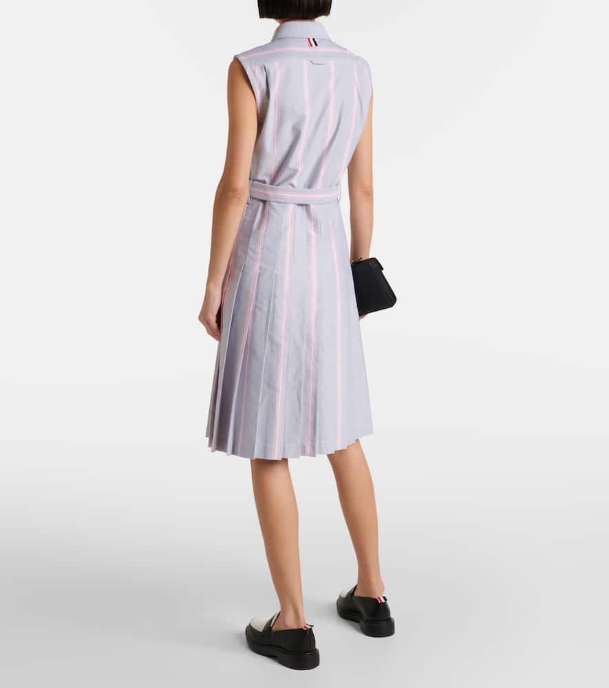 Thom Browne Cotton Midi Dress In White