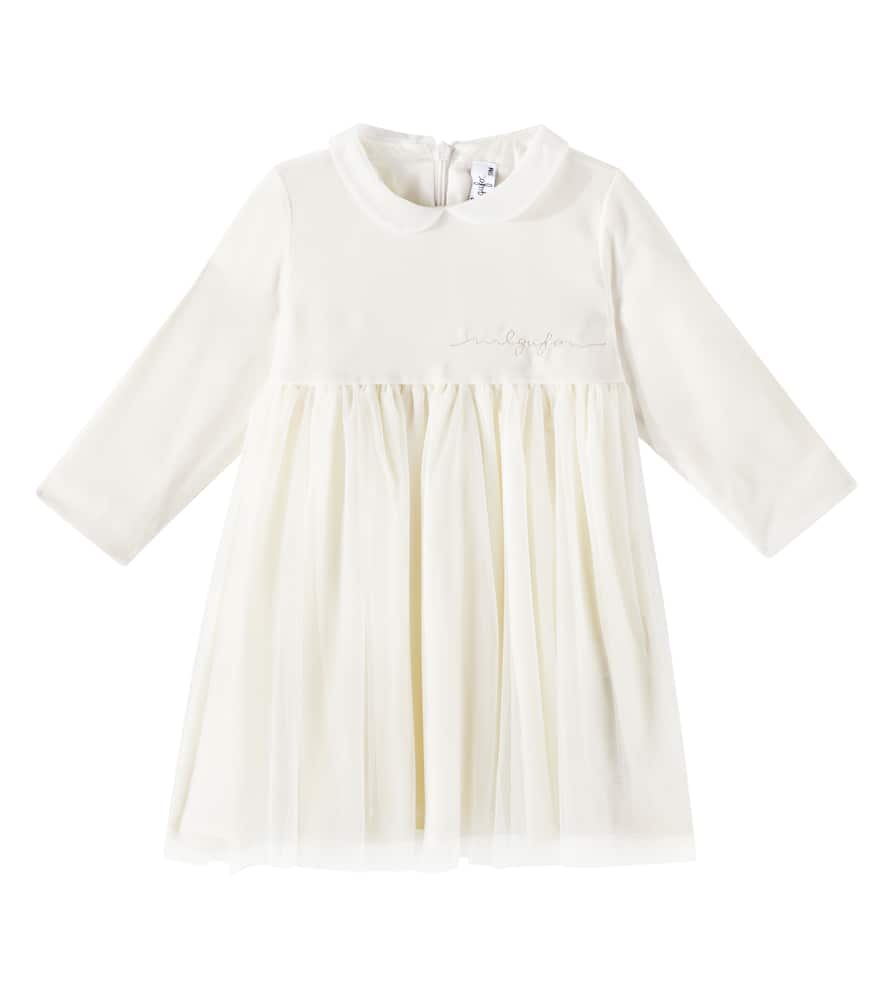 Il Gufo Baby Tulle Dress In White