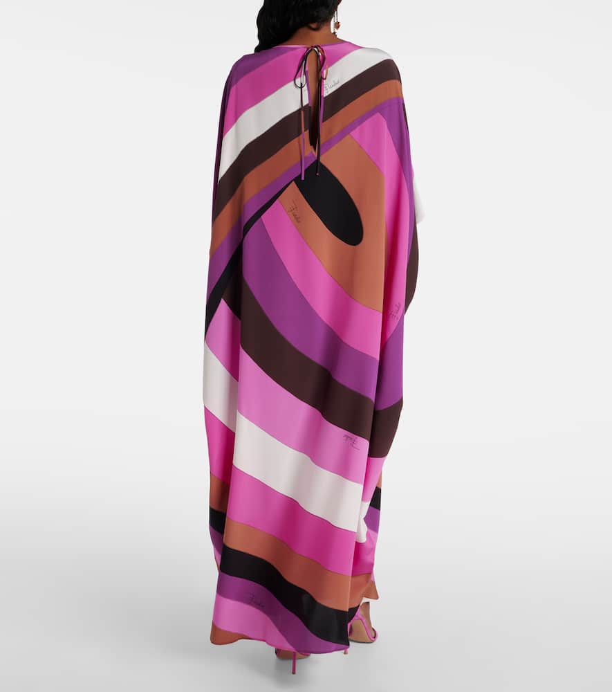 Pucci Iride-print Silk Kaftan In Multicolor