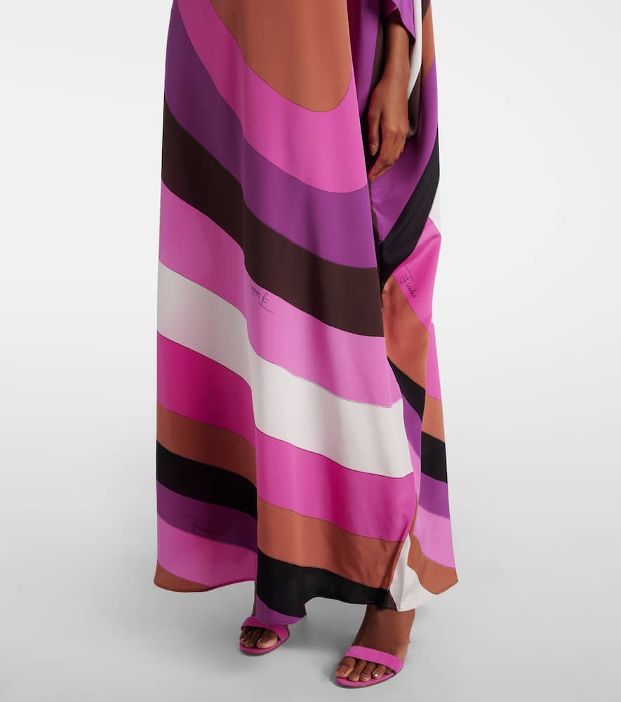 Pucci Iride-print Silk Kaftan In Multicolor