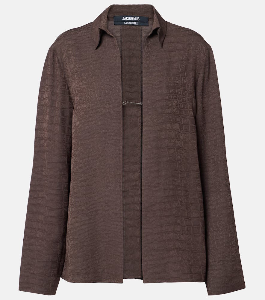 Jacquemus Notte Shirt In Brown