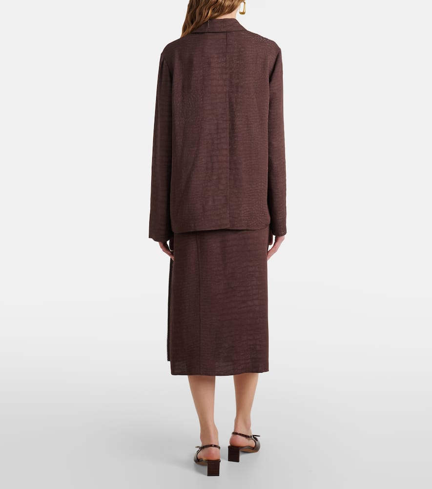Jacquemus Notte Shirt In Brown