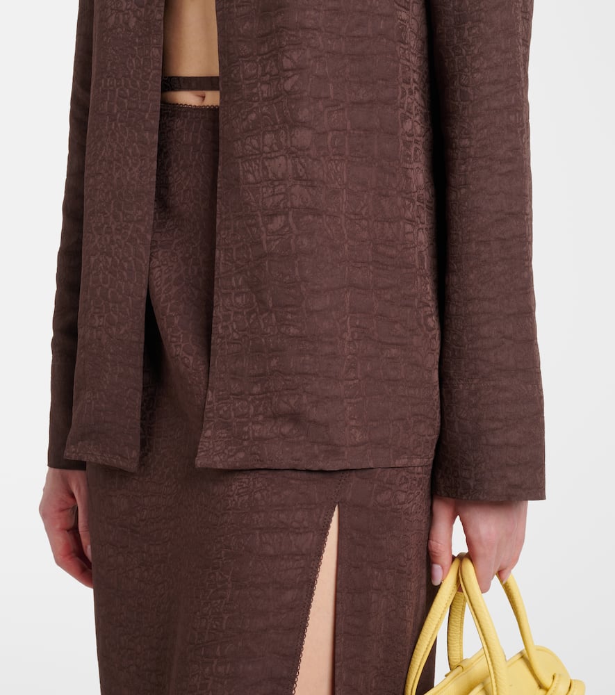 Jacquemus Notte Shirt In Brown