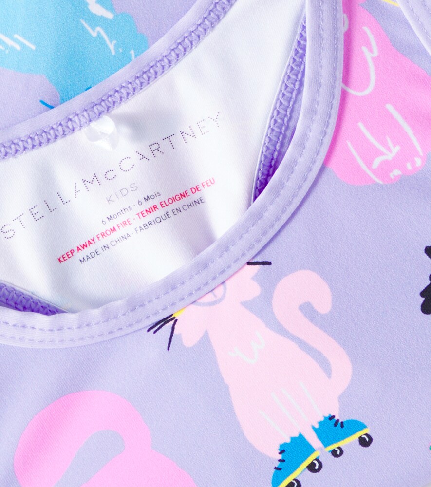  Stella Mccartney Kids Stella Mccartney Kids Baby Printed Swimsuit 