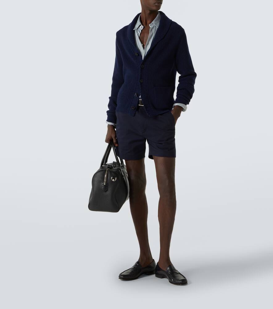 Tom Ford Silk Cardigan With Front Pockets And Shawl Collar