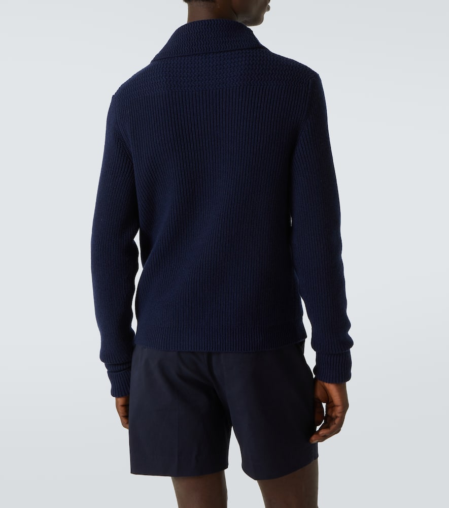 Tom Ford Silk Cardigan With Front Pockets And Shawl Collar