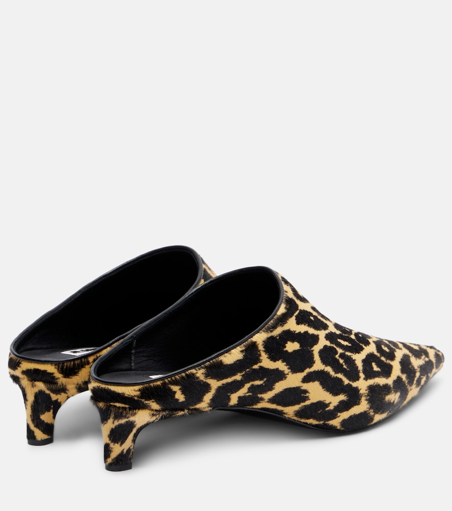  Jil Sander Jil Sander Mules Pointy De Pelo De Becerro 