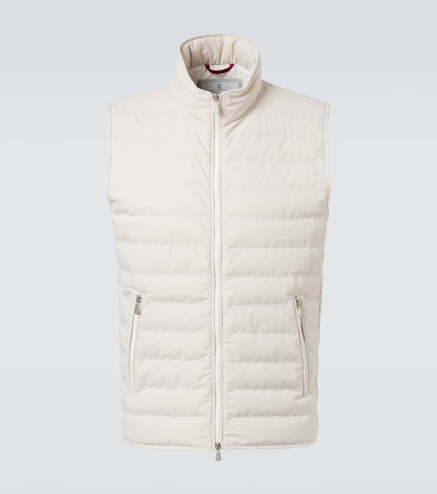 Brunello Cucinelli Lightweight Padded Vest In Neutral