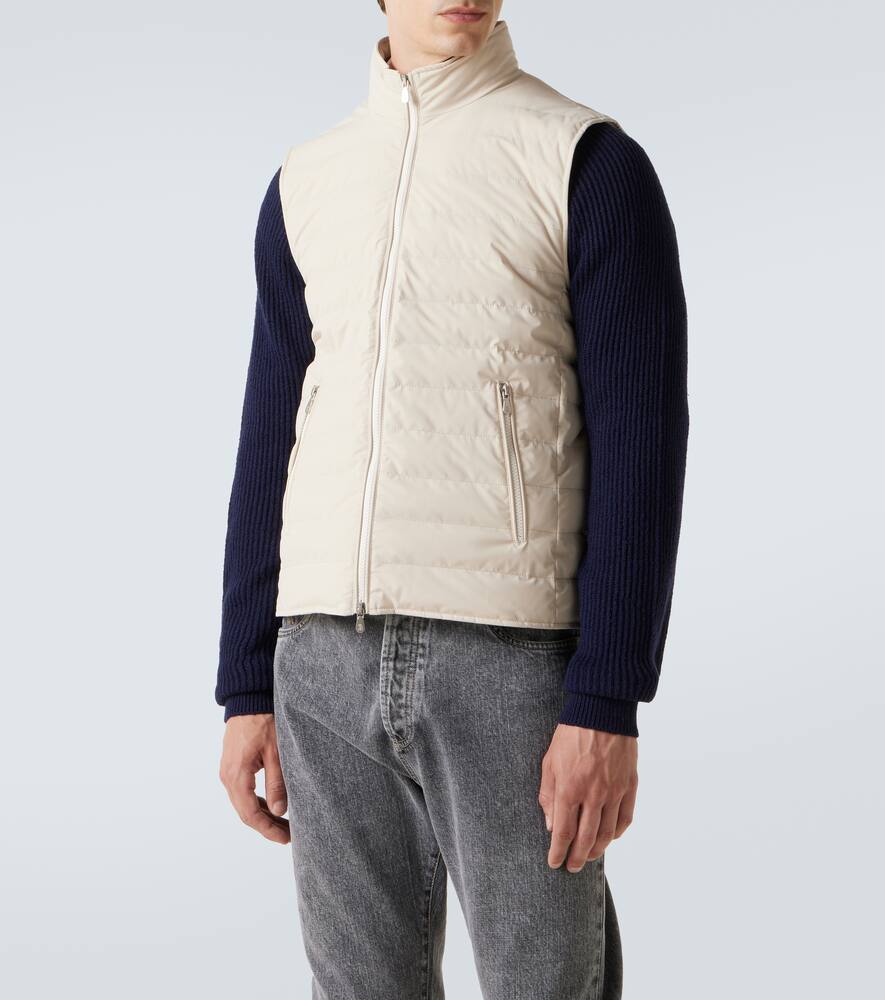Brunello Cucinelli Lightweight Padded Vest In Neutral
