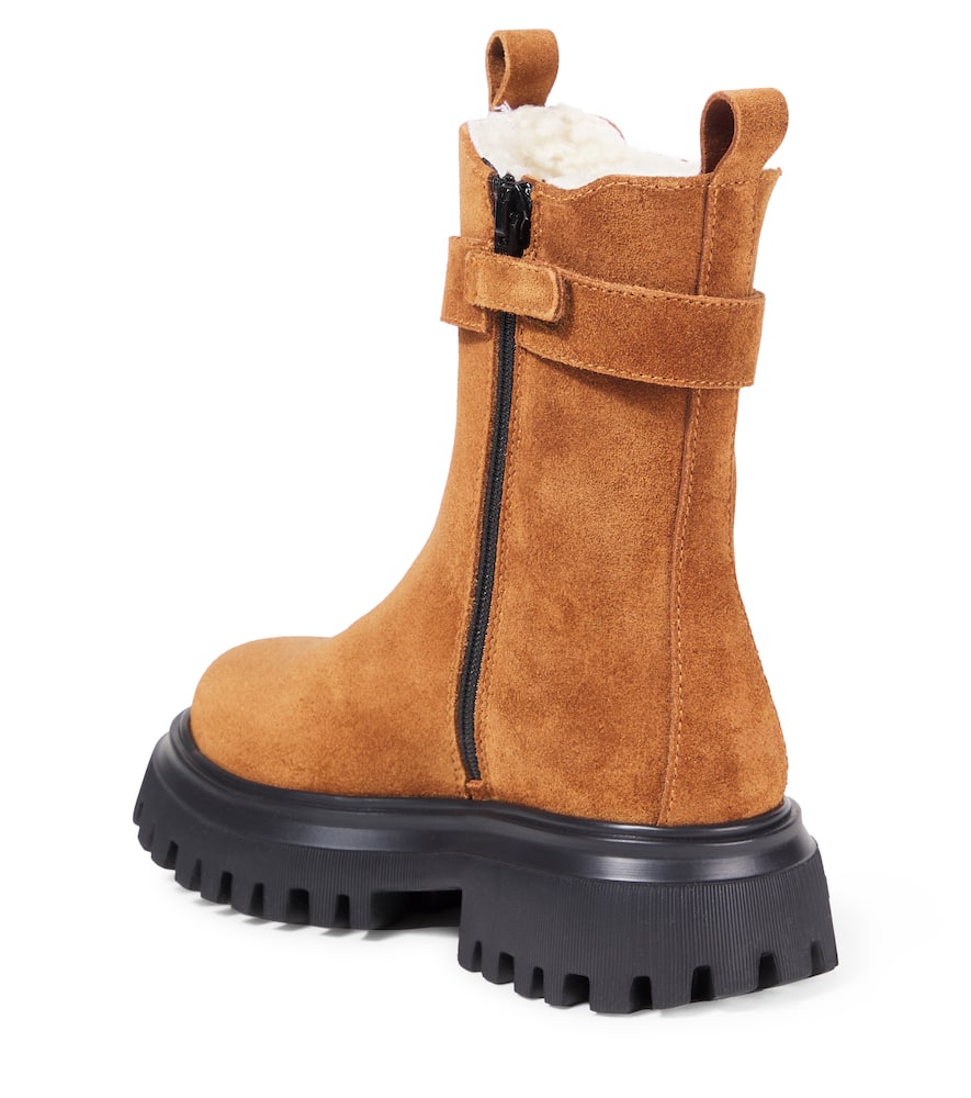 Dolce & Gabbana Dg Leather Ankle Boots In Multi