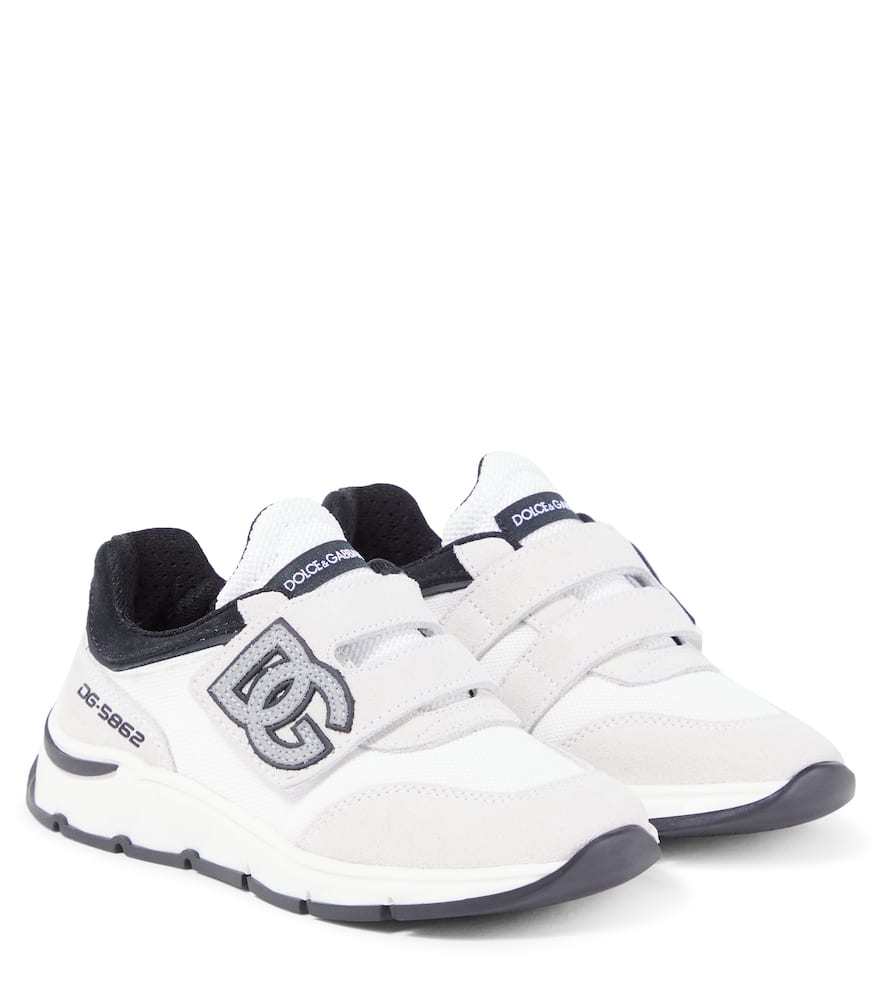 Dolce & Gabbana Dg Running Suede Sneakers In White