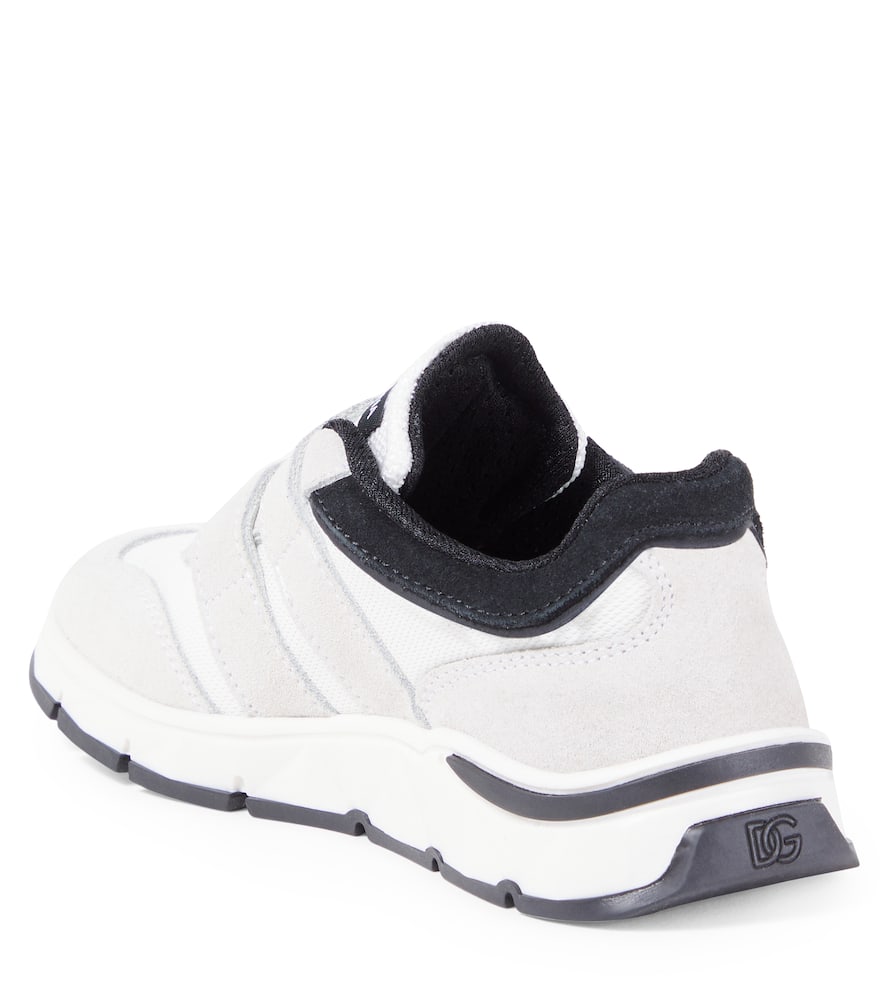 Dolce & Gabbana Dg Running Suede Sneakers In White