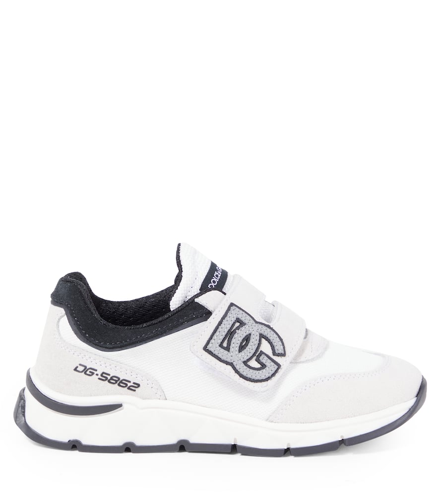 Dolce & Gabbana Dg Running Suede Sneakers In White