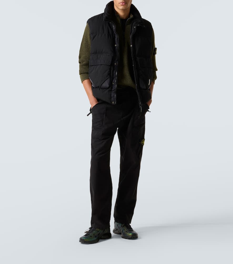 Stone Island Khaki 5100024 Full Rib Rws Wool Sweatshirt In Green