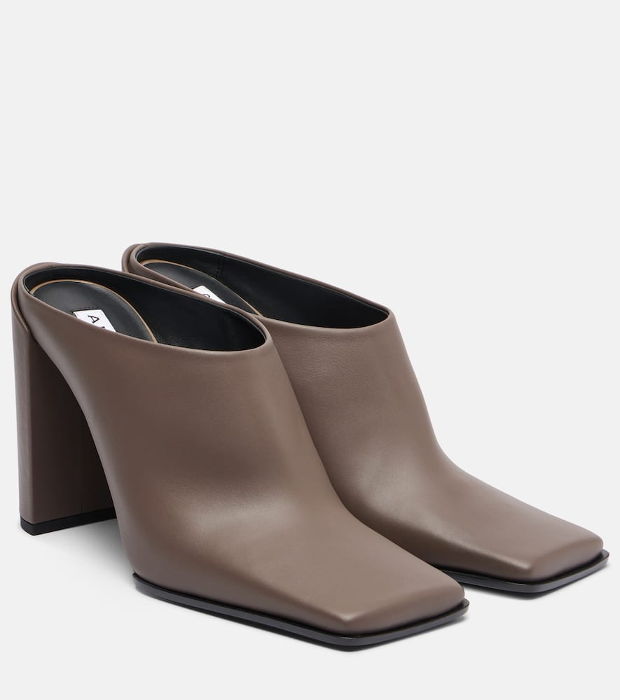 Alaïa Square Toe Mule In Brown