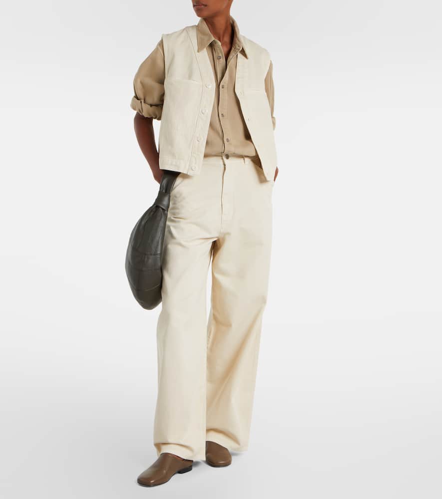 Lemaire Cotton Vest In White