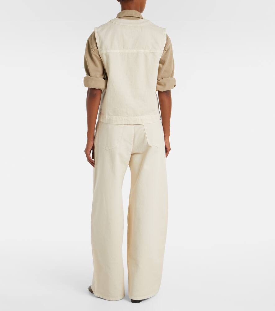 Lemaire Cotton Vest In White