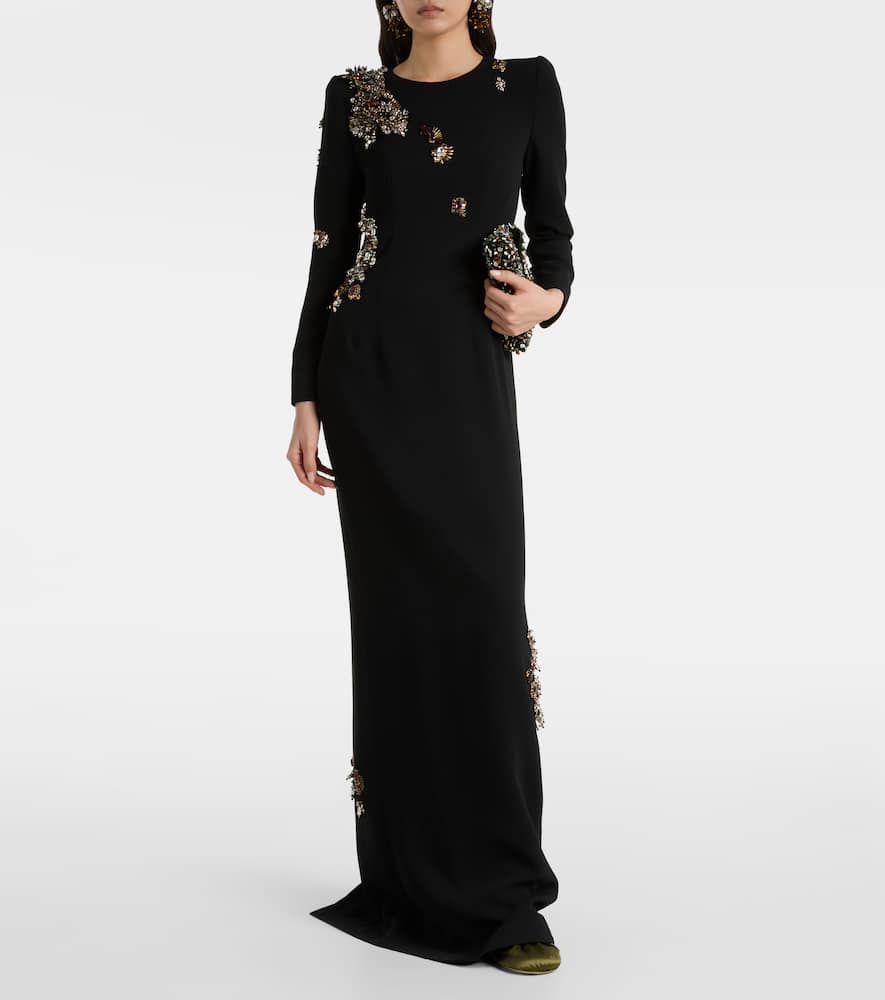 Dries Van Noten Long Sleeve Dress In Black