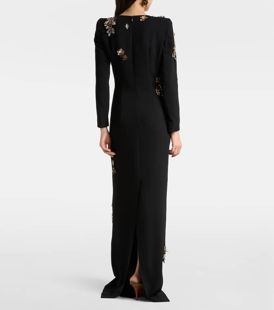 Dries Van Noten Long Sleeve Dress In Black