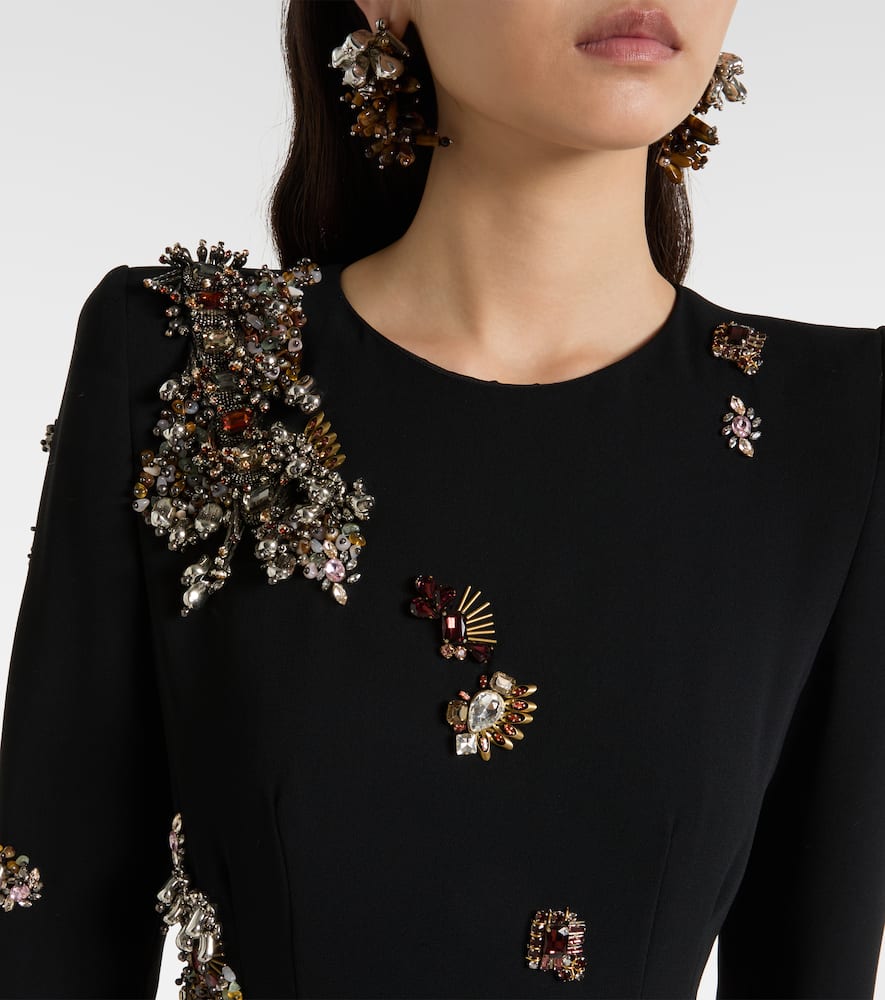 Dries Van Noten Long Sleeve Dress In Black