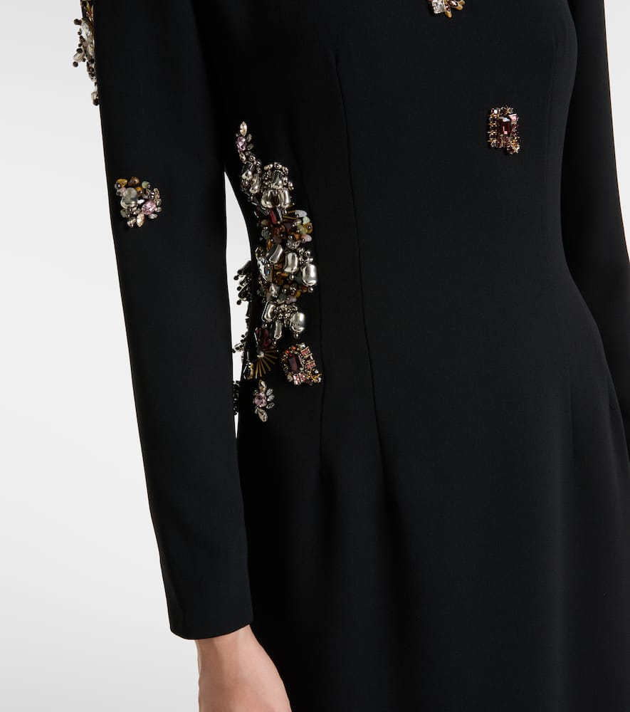 Dries Van Noten Long Sleeve Dress In Black