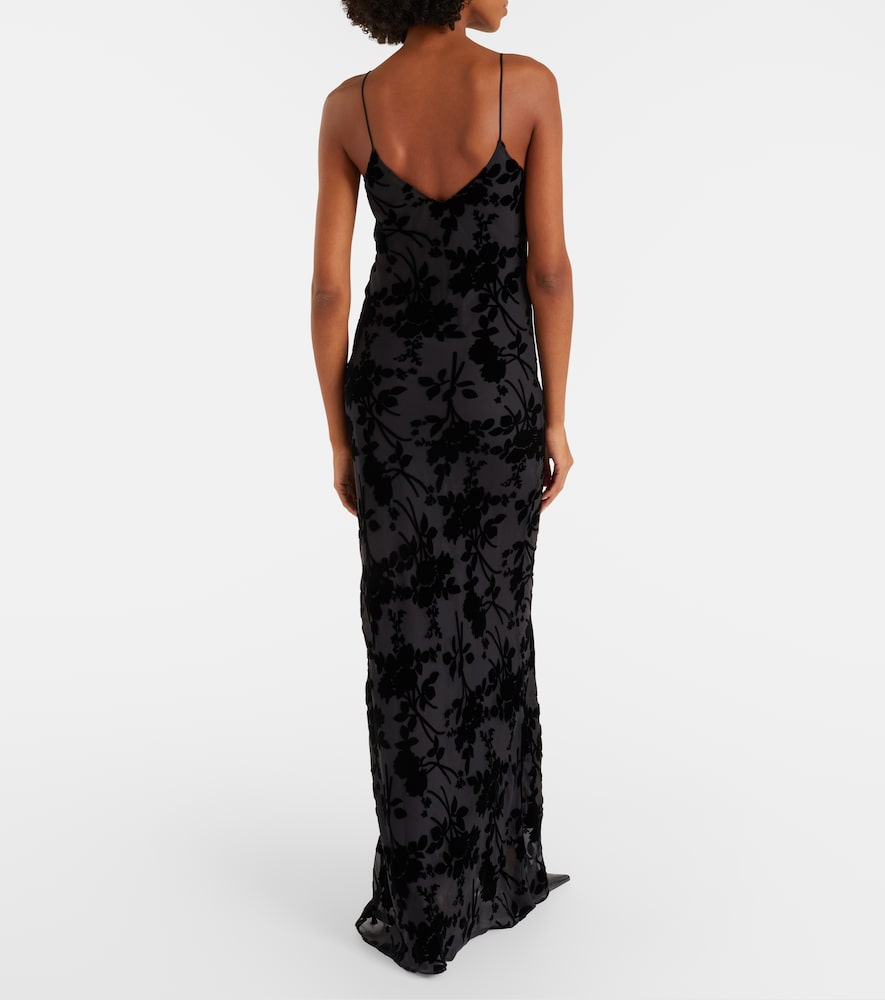  Rodarte Rodarte Devorã© Floral Velvet Gown 