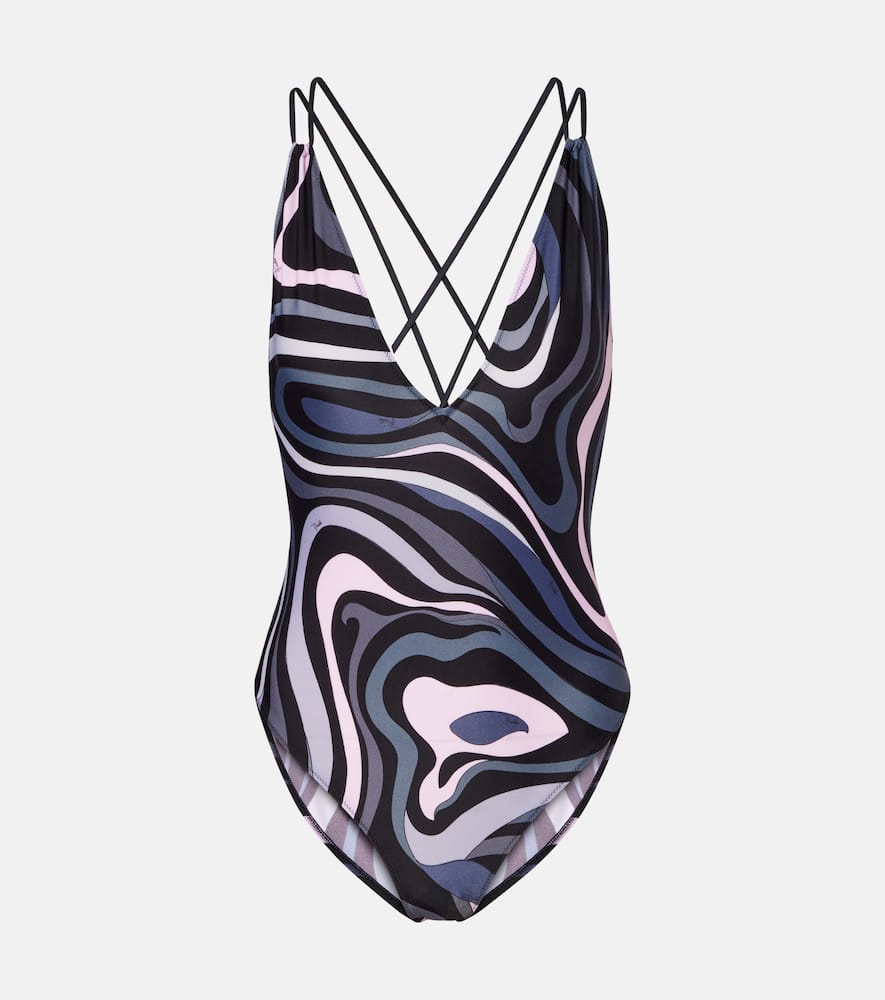 Pucci Marmo Swimsuit In Pink